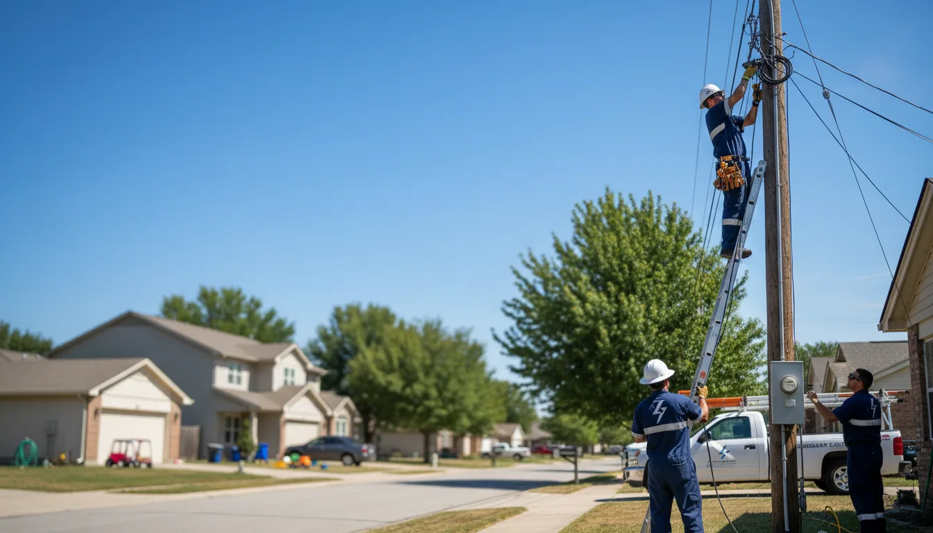Residential electrician providing installation services in Bringhurst, IN